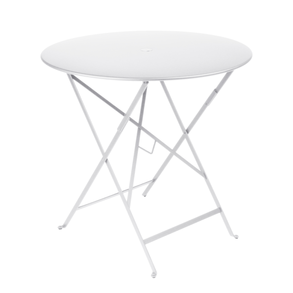 Bistro Outdoor Folding Table Round 77cm By Fermob in Cotton White