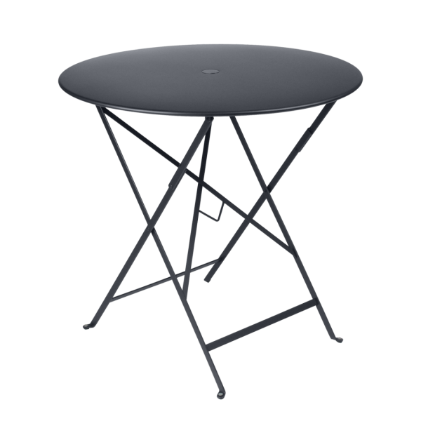 Bistro Outdoor Folding Table Round 77cm By Fermob in Anthracite