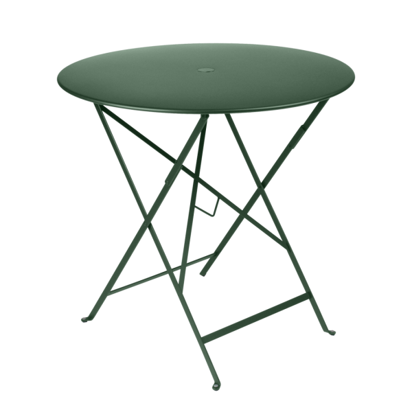 Bistro Outdoor Folding Table Round 77cm By Fermob in Cedar Green
