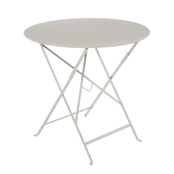 Bistro Outdoor Folding Table Round 77cm By Fermob in Clay Grey