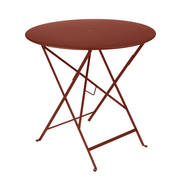 Bistro Outdoor Folding Table Round 77cm By Fermob in Red Ochre