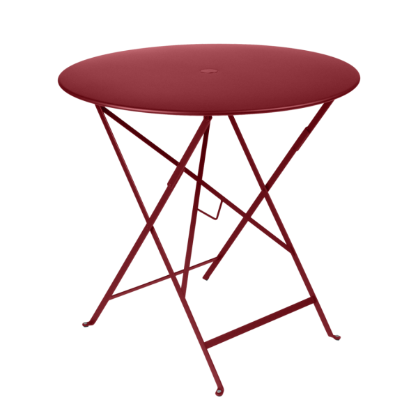 Bistro Outdoor Folding Table Round 77cm By Fermob in Chilli