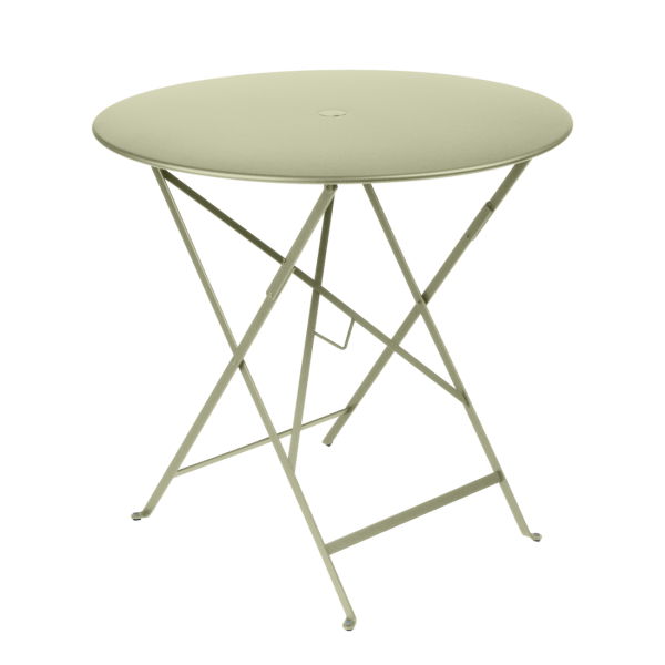 Bistro Outdoor Folding Table Round 77cm By Fermob in Willow Green