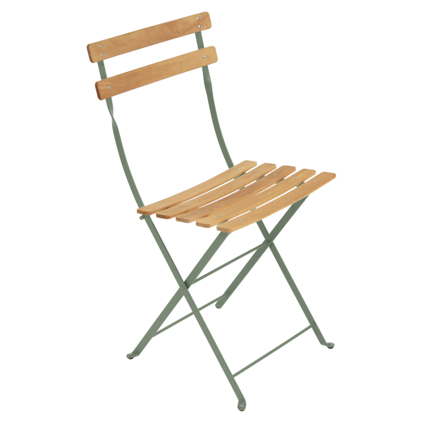 Bistro Outdoor Folding Chair - Wooden Slats By Fermob in Cactus