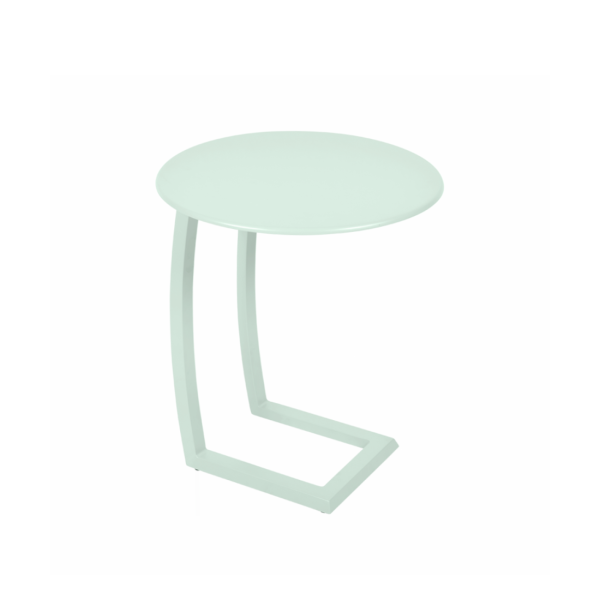 Alize Outdoor Offset Low Side Table By Fermob in Ice Mint