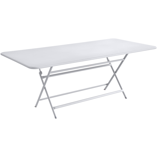 Caractere Large Folding Outdoor Dining Table 190 x 90cm By Fermob in Cotton White