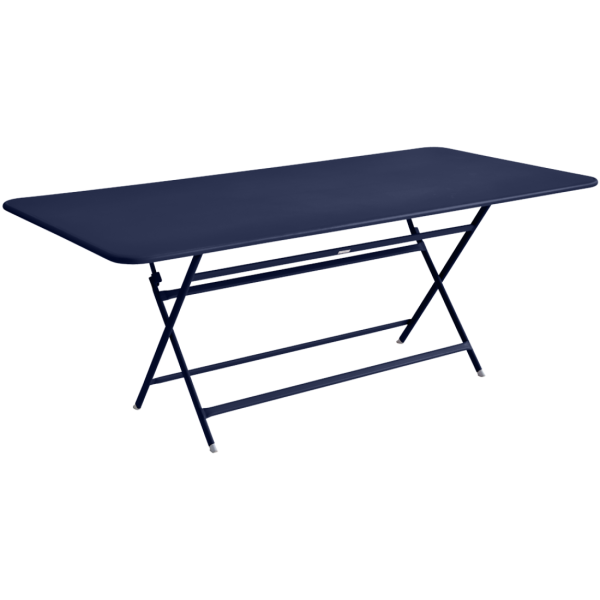Caractere Large Folding Outdoor Dining Table 190 x 90cm By Fermob in Deep Blue