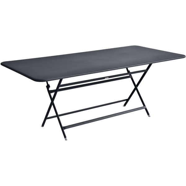Caractere Large Folding Outdoor Dining Table 190 x 90cm By Fermob in Anthracite