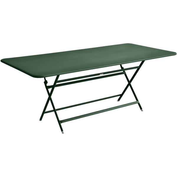 Caractere Large Folding Outdoor Dining Table 190 x 90cm By Fermob in Cedar Green