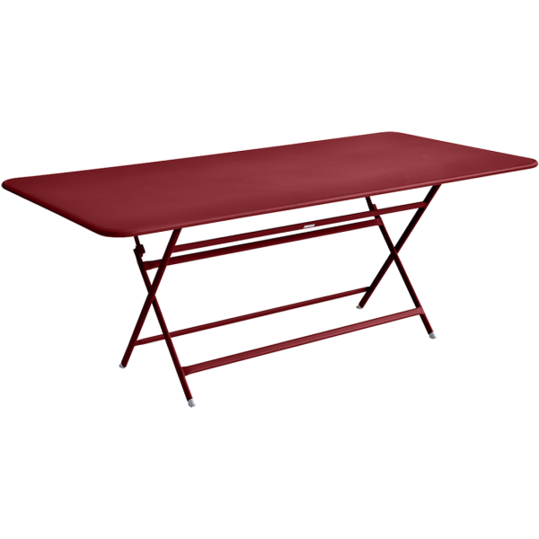 Caractere Large Folding Outdoor Dining Table 190 x 90cm By Fermob in Chilli