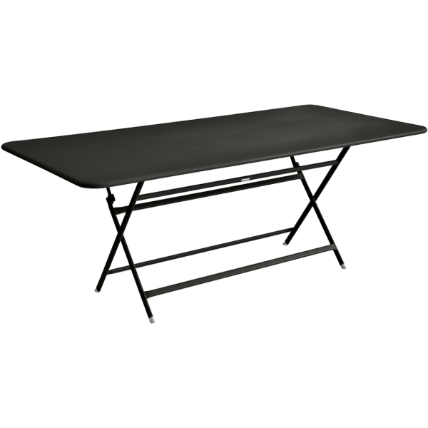 Caractere Large Folding Outdoor Dining Table 190 x 90cm By Fermob in Liquorice