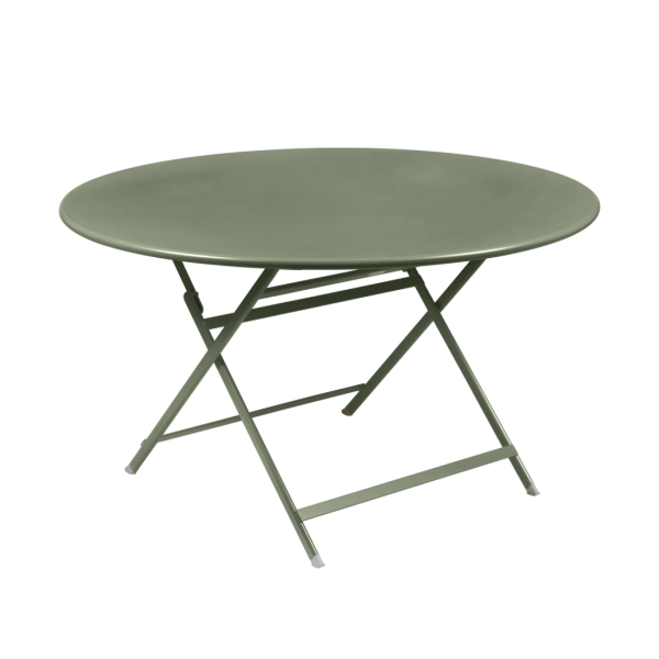 Caractere Large Round Folding Outdoor Dining Table By Fermob in Cactus
