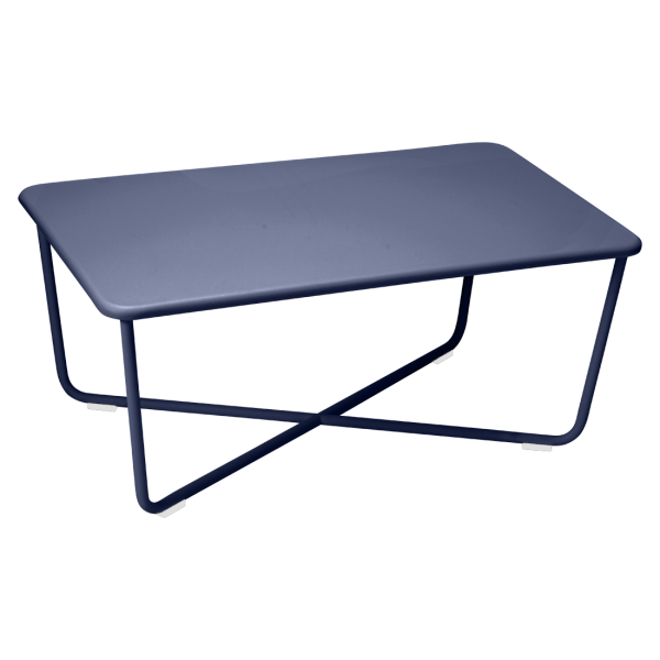 Croisette Outdoor Low Coffee Table By Fermob in Deep Blue