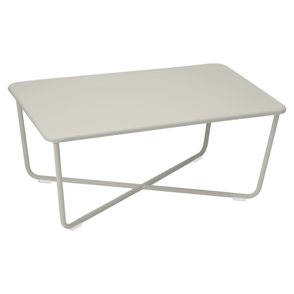 Croisette Outdoor Low Coffee Table By Fermob in Clay Grey