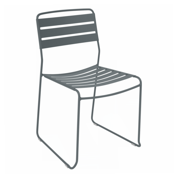 Surprising Outdoor Dining Chair By Fermob in Storm Grey