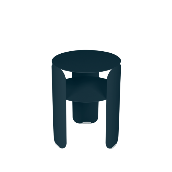 Bebop Outdoor Side Table 35cm By Fermob in Acapulco Blue